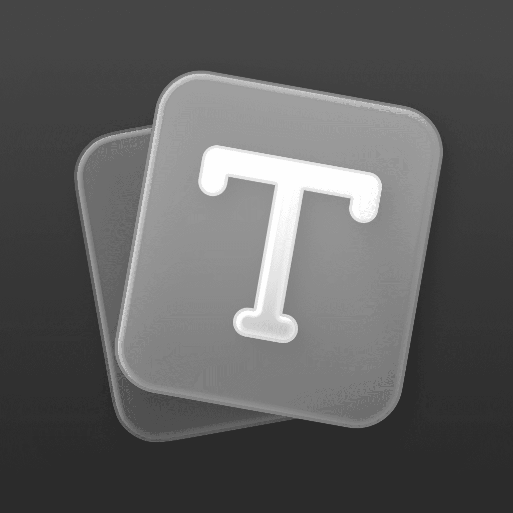 Notes Clear Dark icon